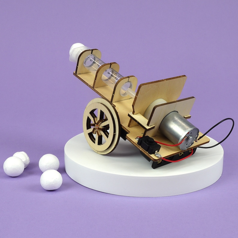 DIY Kit Cannon Ball Launcher Educational STEM Toy for Kids Etsy Australia