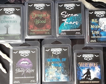 Horror Wax Melts, gift, Spooky, Halloween, creepy, patchouli, earthy, floral, gothic, strong scented