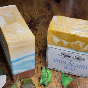 Iron Island, Men Soap, Artisan Soap, Soap bar, Cold Process Handmade Soap, fresh scent, masculine, sexy