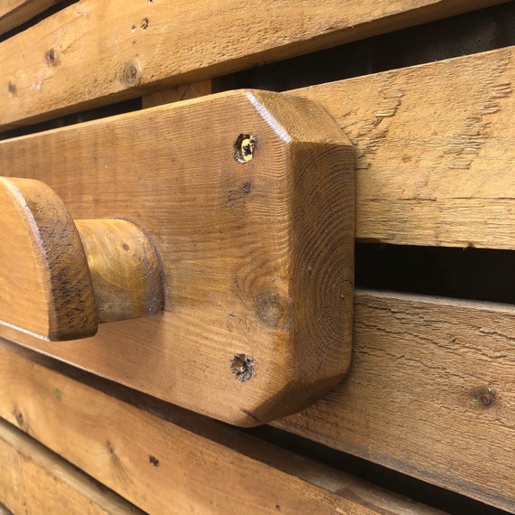 Bridle/Headcollar Rack Hanger  Hooks for Tack coat  Rustic Handmade Wooden 