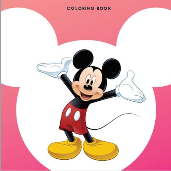 Mickey and Friends Coloring Book for Kids 50 pages