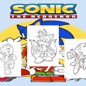 Sonic Coloring Book for Kids 105 Pages - Etsy