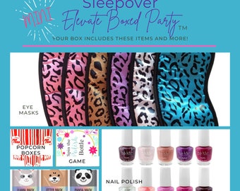 Sleepover Boxed Party - Fun Sleepover Party - Tween Girls Sleepover - Sleepover Games