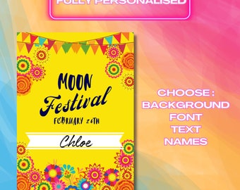 Festival event pass - ID - Personalised with any design, logo, photo. Custom and ideal for:  wedding, leavers, birthday, stag, hen.