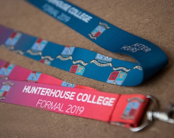 Cordones personalizados: logotipo de empresa / logotipo de escuela / nombre comercial / cordón impreso a todo color de 10/15/20/25 mm para llaves e identificaciones