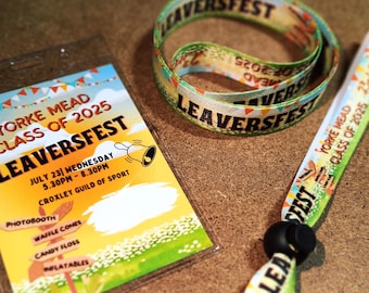 Pase para festival - Identificación - Personalizable con cualquier diseño, logotipo o foto. Ideal para bodas, despedidas, cumpleaños y despedidas de soltero.