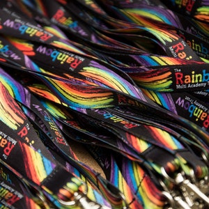 1-50 Custom personalised lanyards: Full colour 10/15/20/25mm company / school logo / business name/ Printed lanyard, for keys, id holder image 5