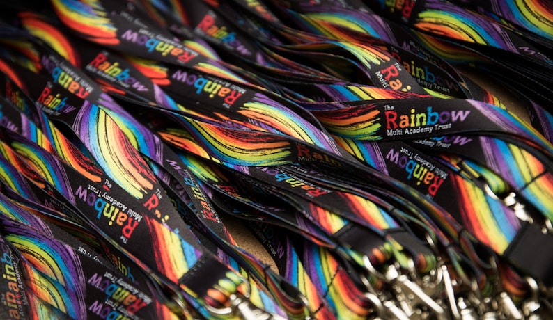 1-50 Custom personalised lanyards: Full colour 10/15/20/25mm company / school logo / business name/ Printed lanyard, for keys, id holder image 5