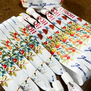 WedFest - Custom personalised fabric wristbands - Hen Fest, Wed Fest, Groomsman, Best Man, Girls on Tour, Team Bride, Team Groom, Stag Party