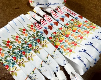 WedFest - Pulseras de tela personalizadas - Despedida de soltera, Miércoles, Padrino de boda, Padrino de boda, Chicas de gira, Novia del equipo, Novio del equipo, Despedida de soltero
