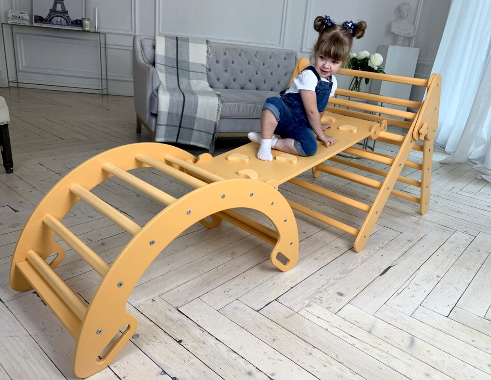 Montessori furniture Set of three items COLORED. Climbing Etsy