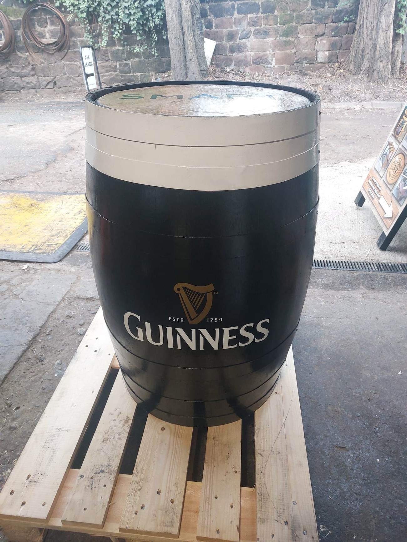 Guinness Style Barrel Table, Barrel, Guinness Barrel, St Patricks Day