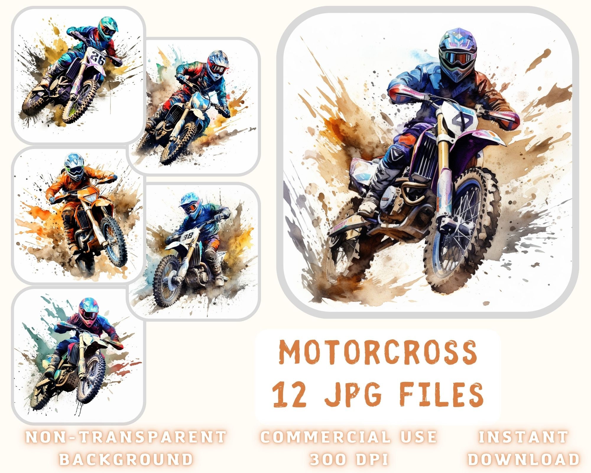 Motocross Clipart Transparent - Moto Cross Vetor - Free Transparent PNG  Clipart Images Download