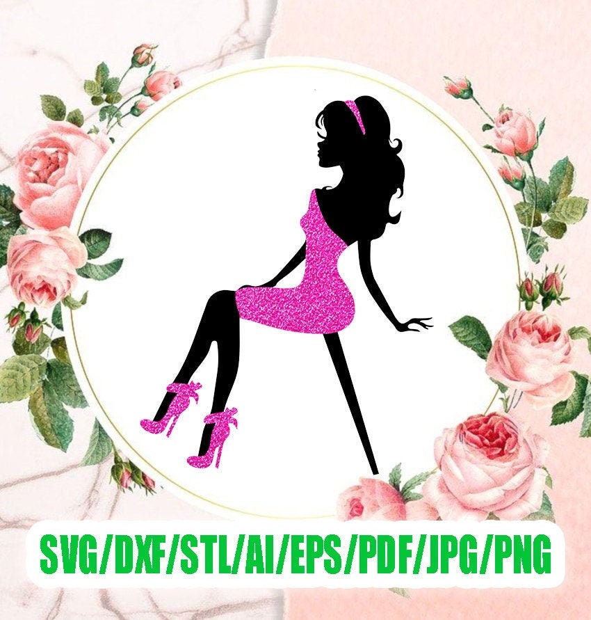 chinese dress ladies 21st Birthday Cake Topper With Silhouette Satin Dress – Crafty Wootie