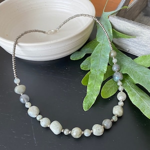 Labradorite gemstone necklace