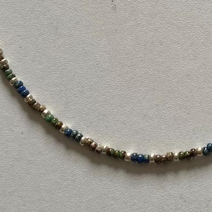 Picasso seed bead necklace