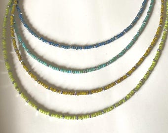 Picasso seed beaded necklace, choker style necklace, seed bead necklace, beaded necklace, simple necklace, gift for her