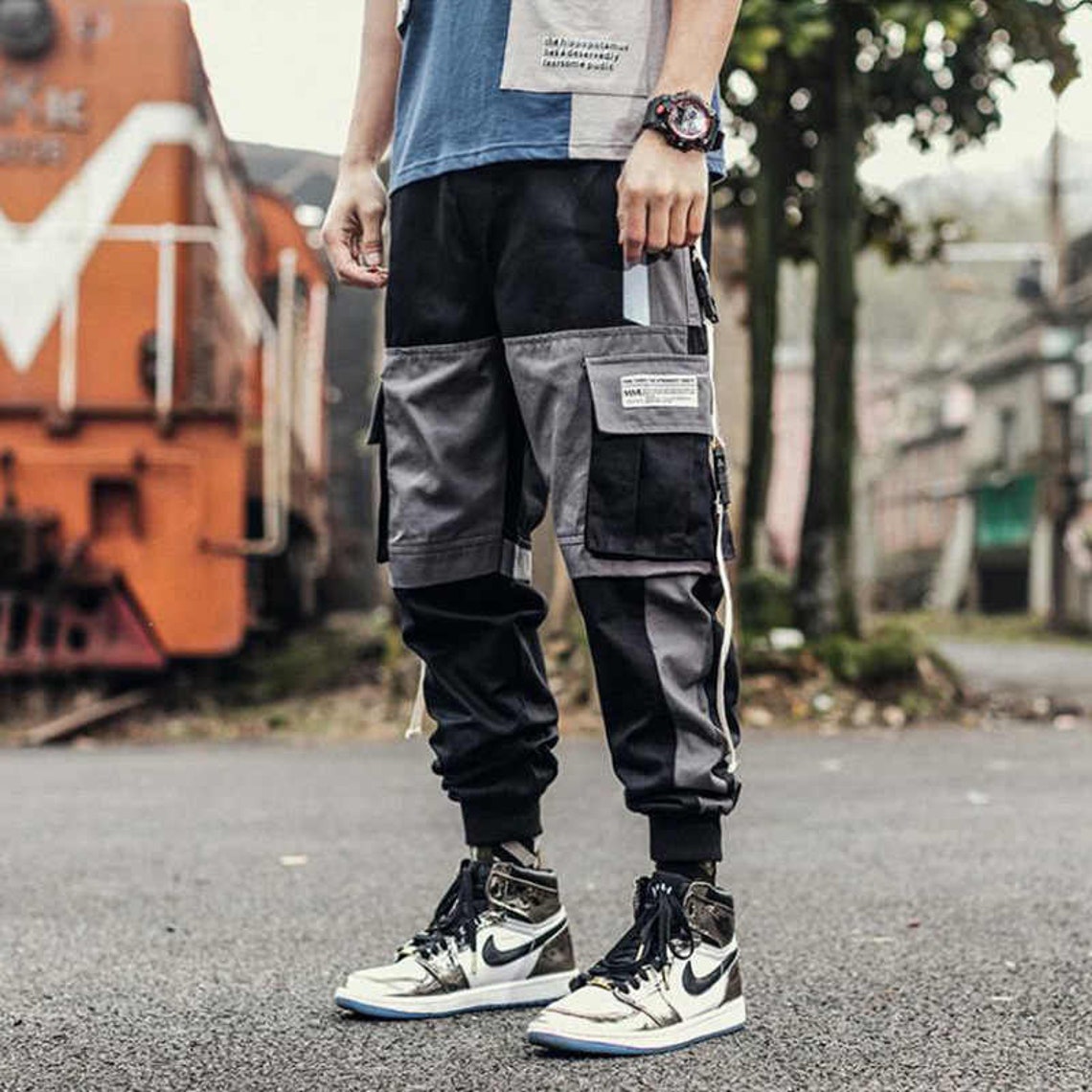 Techwear Pants Gothic Steampunk Streetwear Cargo Pants | Etsy