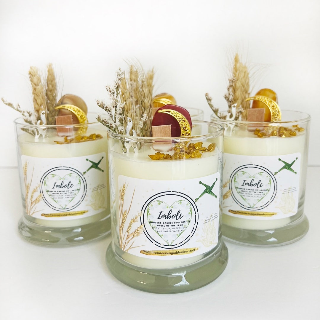 Imbolc Candle Imbolc Altar Candle Imbolc Ritual Kit Ritual Altar