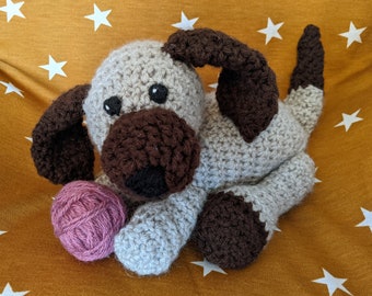 Crochet Amigurumi Puppy Playful Stuffed Animal Dog