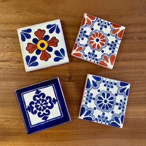 Talavera Tile Magnets: Spanish Style Home Decor, Mexican Hacienda