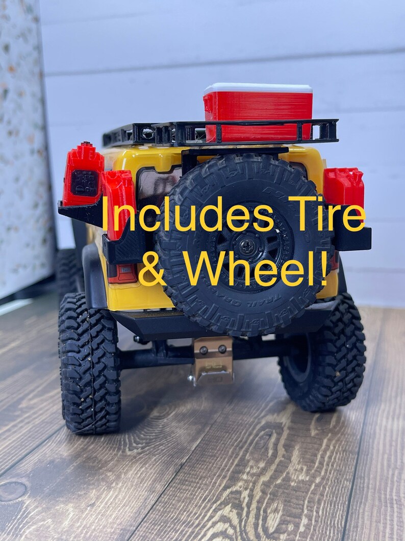 Spare Tire and Cargo Rack & Gas Cans for Axial SCX24 Jeep With - Etsy