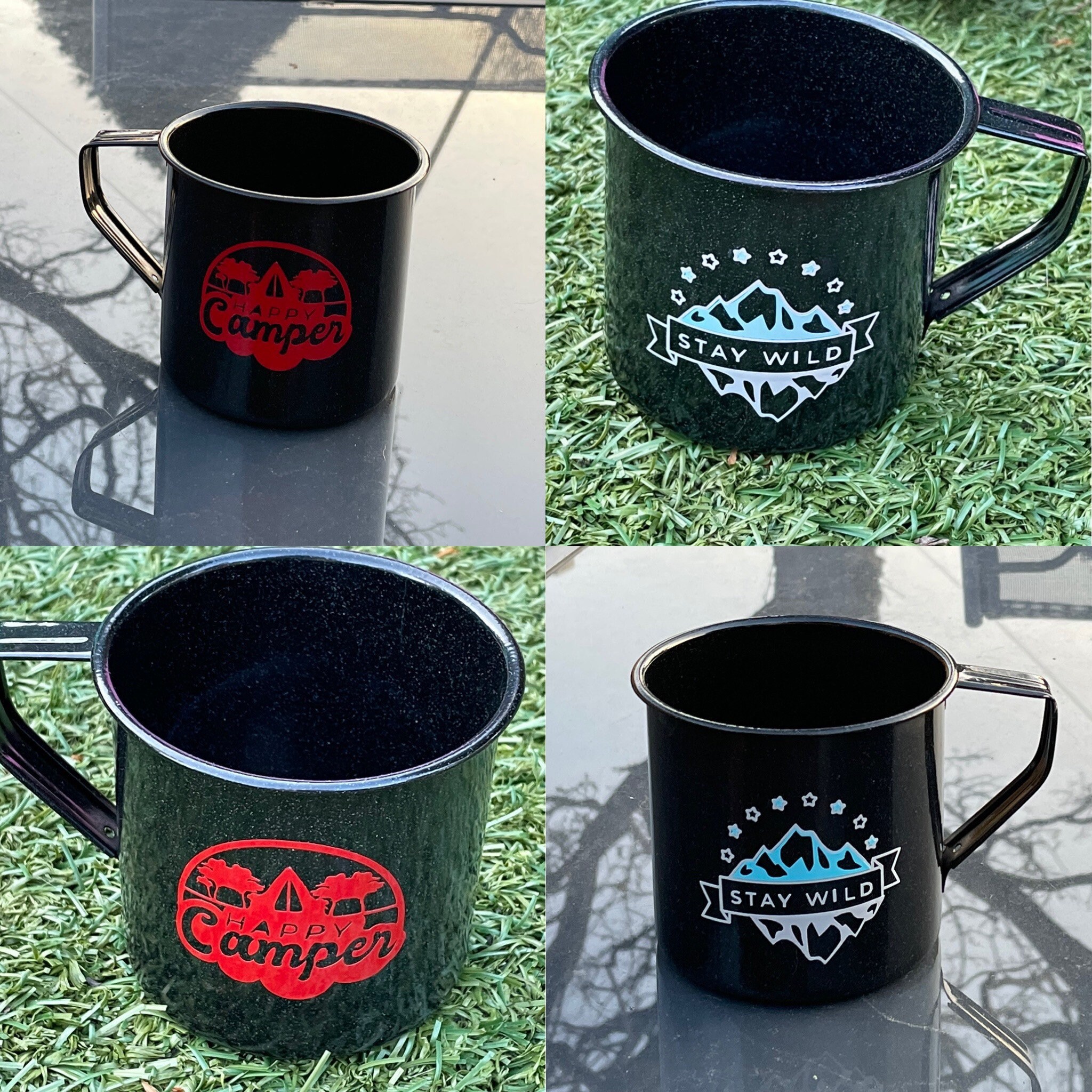 Set of two personalised camping mugs Etsy
