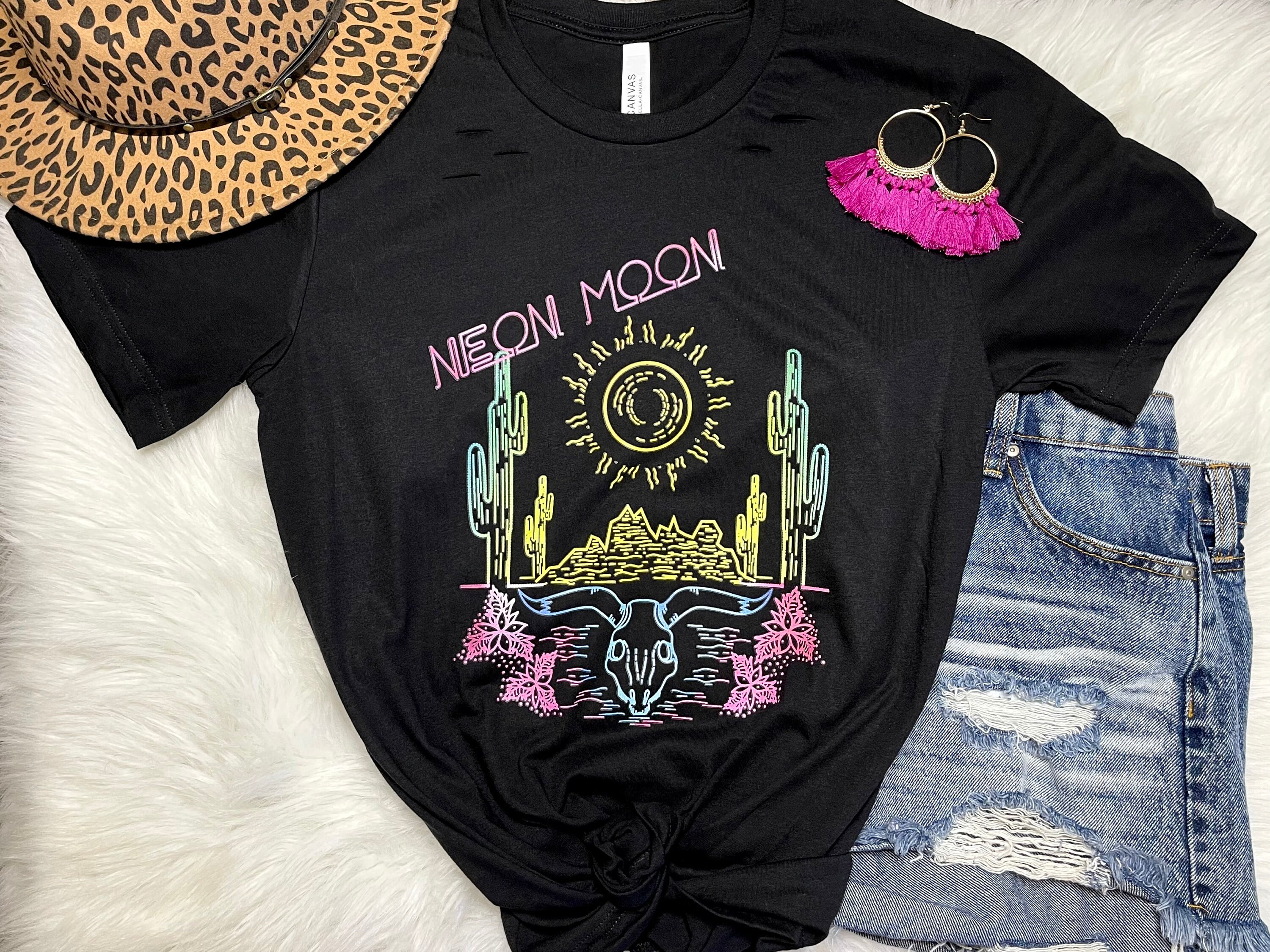 Neon Moon Graphic Tee Country and 