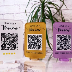 Mini QR Code Social Media Sign Facebook Instagram Business Sign Payment Sign Appointment