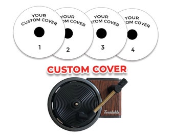 Custom Air Freshener Choose 4 Albums Cover or 4 Photo That Your Choice Recod Player Air Freshener Personalized Gift