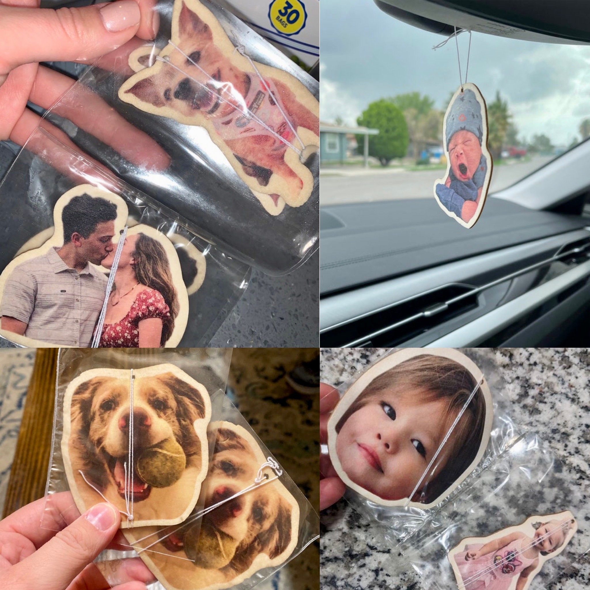Photo Car Air Freshener Personalized Gift Custom Photo Car Etsy