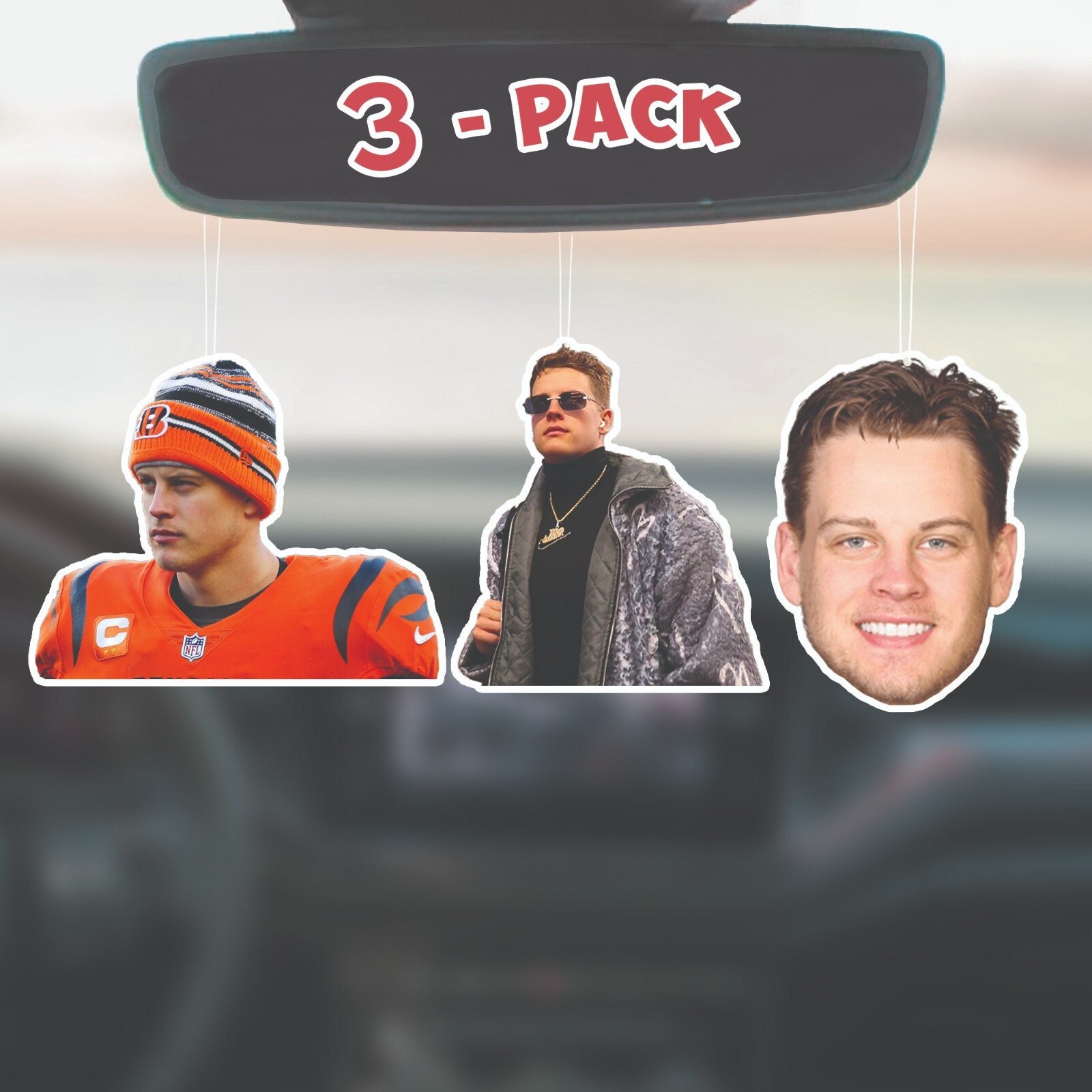 Joe Burrow MEME Car Air Freshener PACK OF 3 - Etsy