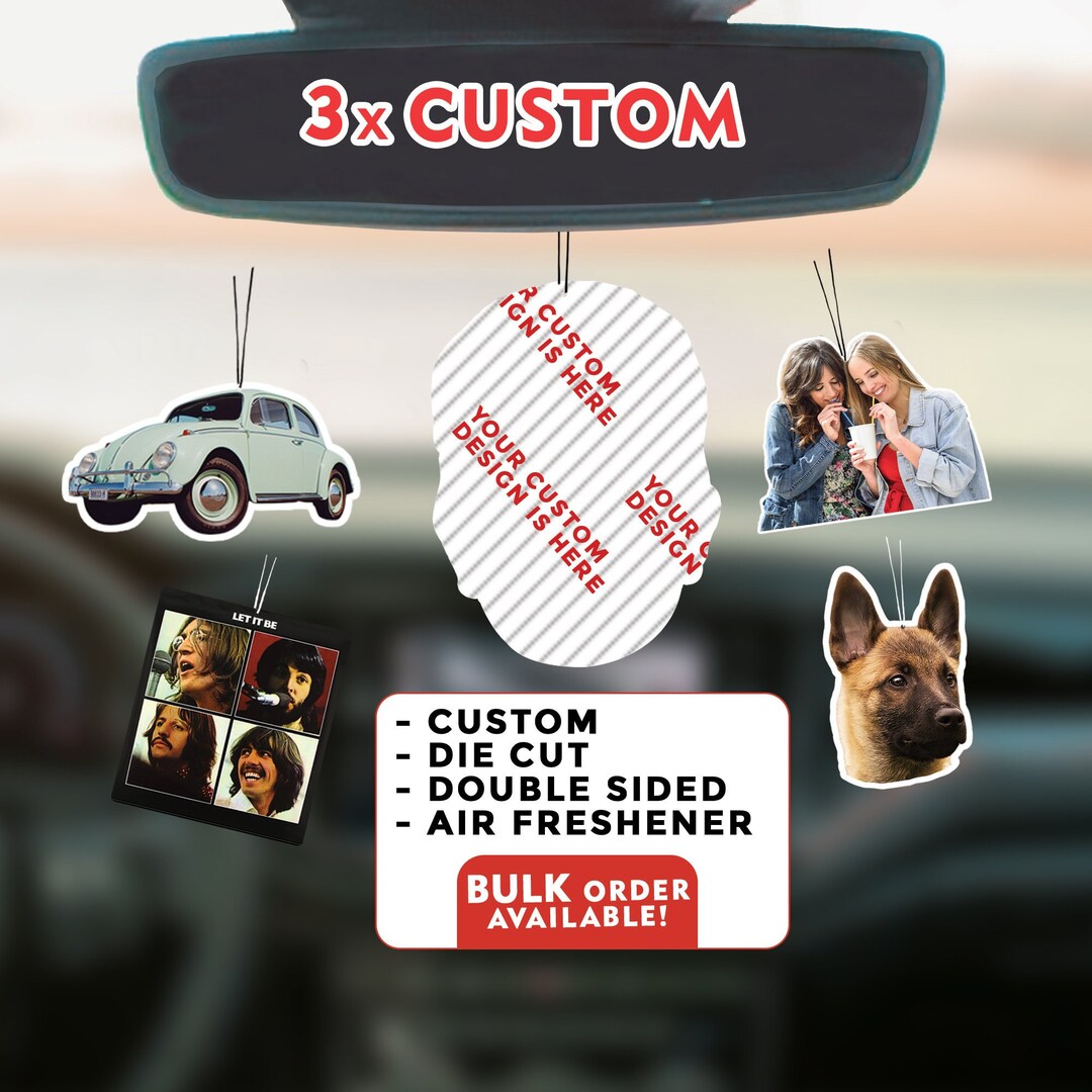 Photo Car Air Freshener, Personalized Gift, Custom Photo Car Air