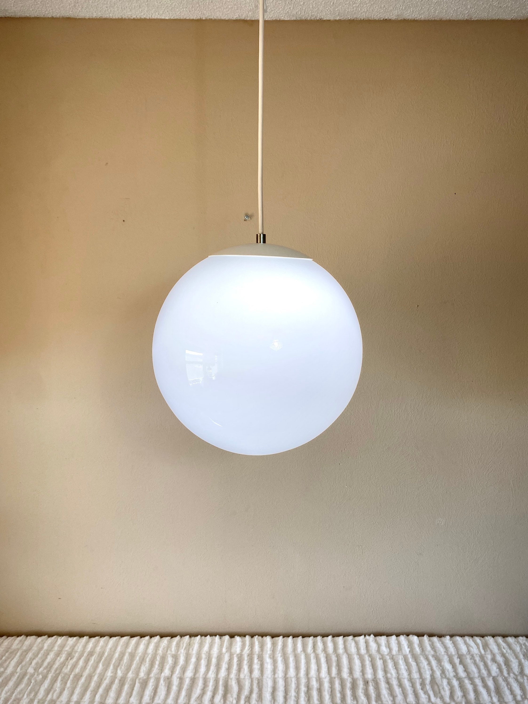 Large MCM Globe Pendant Light Etsy