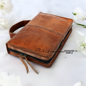 Couverture de bible en cuir personnalisée, étui pour bible, couverture de livre, sac de transport de bible, sac d&#39;église, sac de bible en cuir, cadeau chrétien pour homme et femme