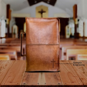Custom Leather Bible Cover, Engraved Bible Cover, Personalized bible, Custom Book Cover, Religious Gift , Custom Bible, Leather book Cover