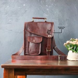 Sac bandoulière en cuir personnalisé, cartable en cuir, cartable en cuir pour femme, cartable en cuir pour homme, cartable en cuir, cartable en cuir personnalisé