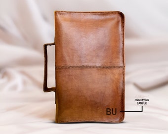 Personalized Leather Bible Cover with Zipper, Handcrafted Religious Gift, leather book cover, handmade bible cover, Christian Gift Ideas