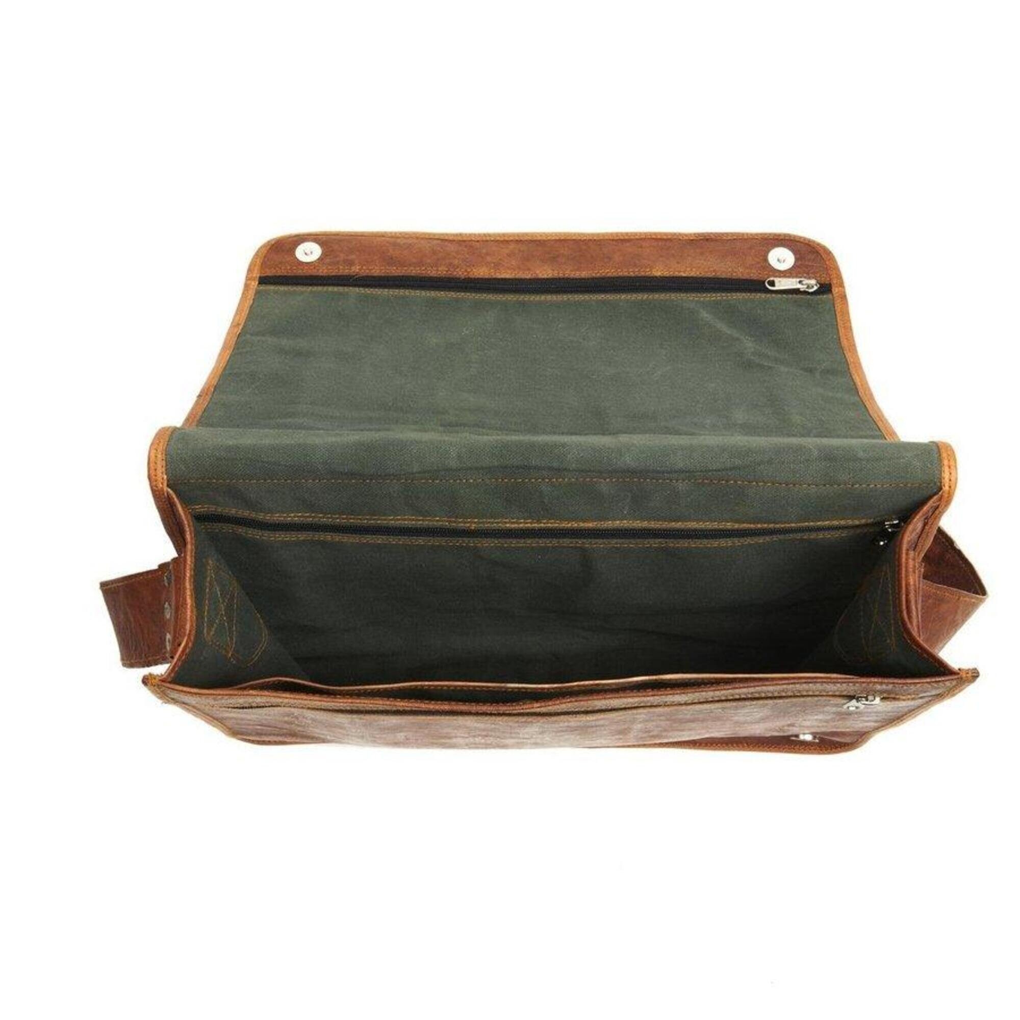 Leather Messenger Bag Full Flap Laptop Bag Leather Bag - Etsy