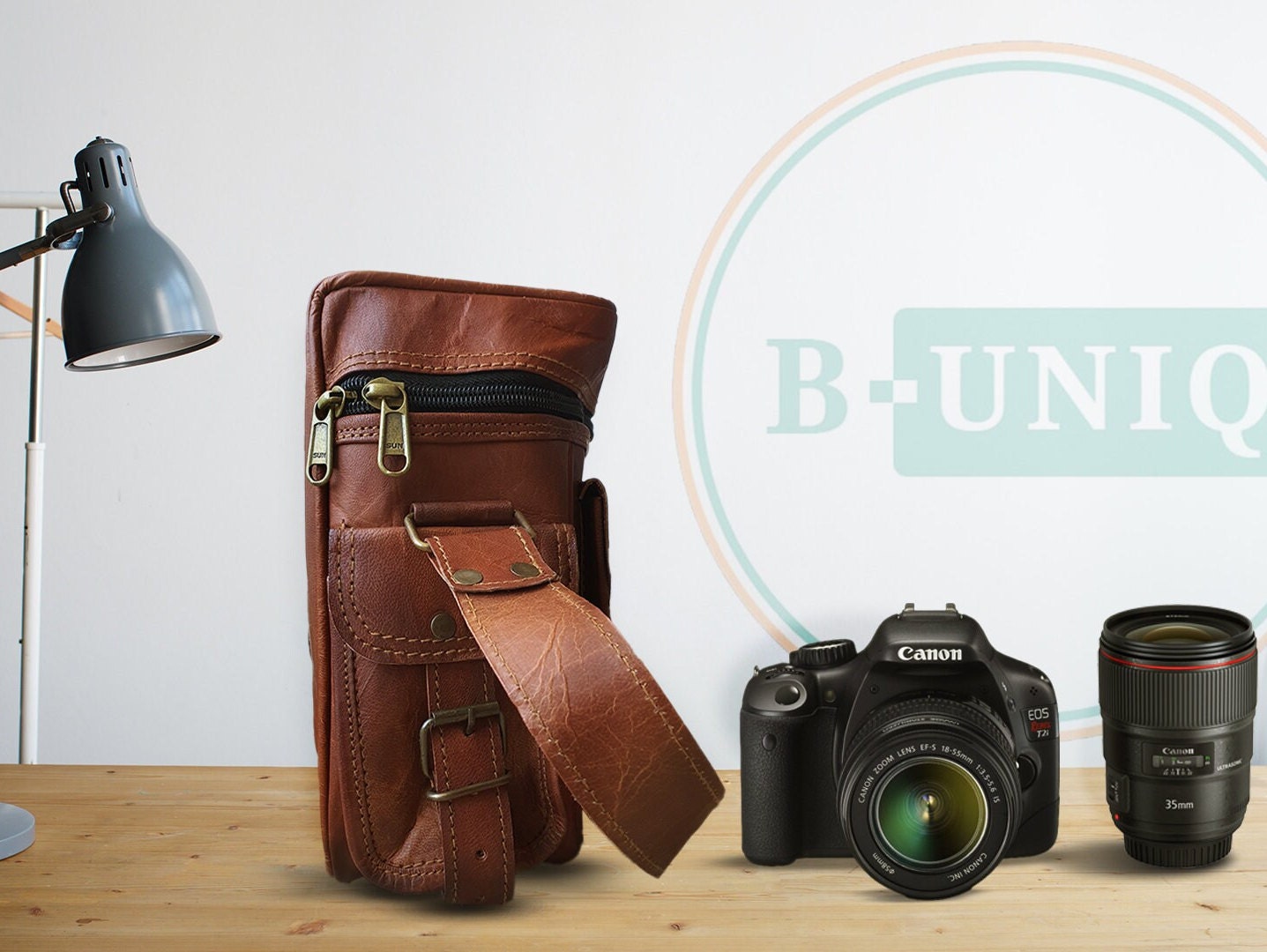 Personalized Leather Camera Bag Gift Custom Camera Bag for Etsy