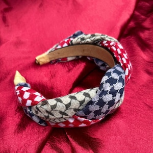 Braided Arabic Palestine keffiyeh Iraq UAE Shemagh Embroidery Tatreez Print Pattern Headbands Turban Diadem Hair Dress Head Band Accessories