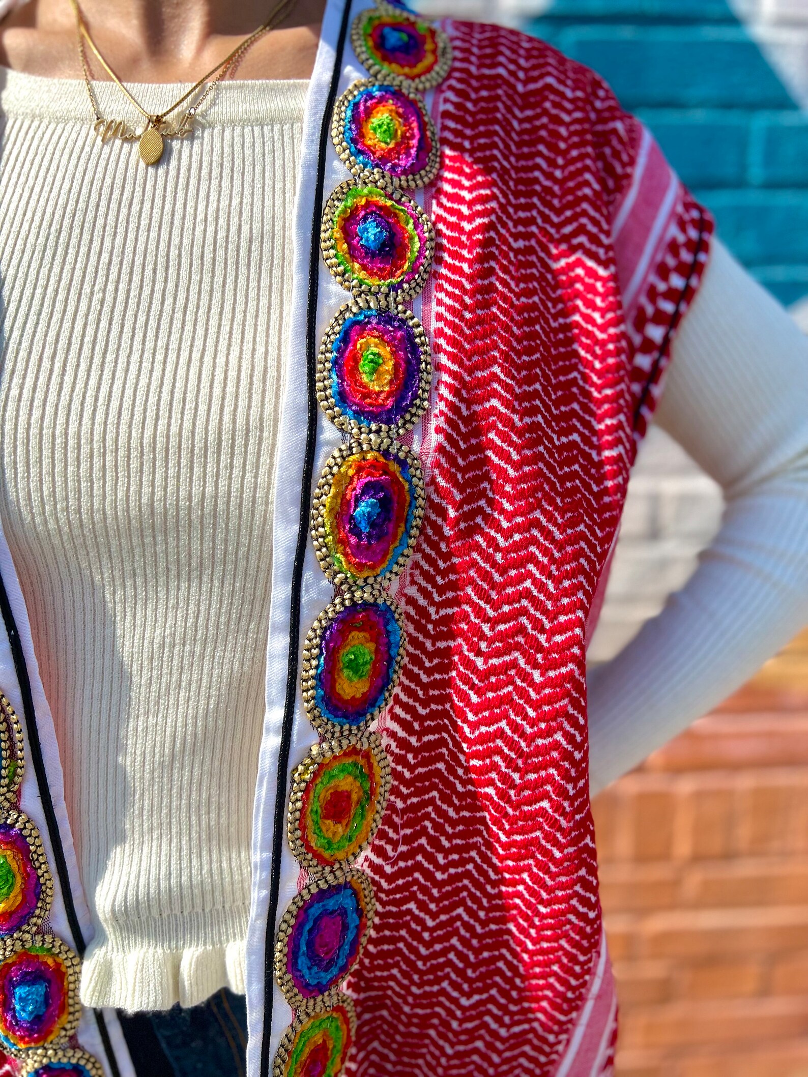 Oriental/arabic/bohemian Handmade Shemagh Keffiyeh Jacket - Etsy