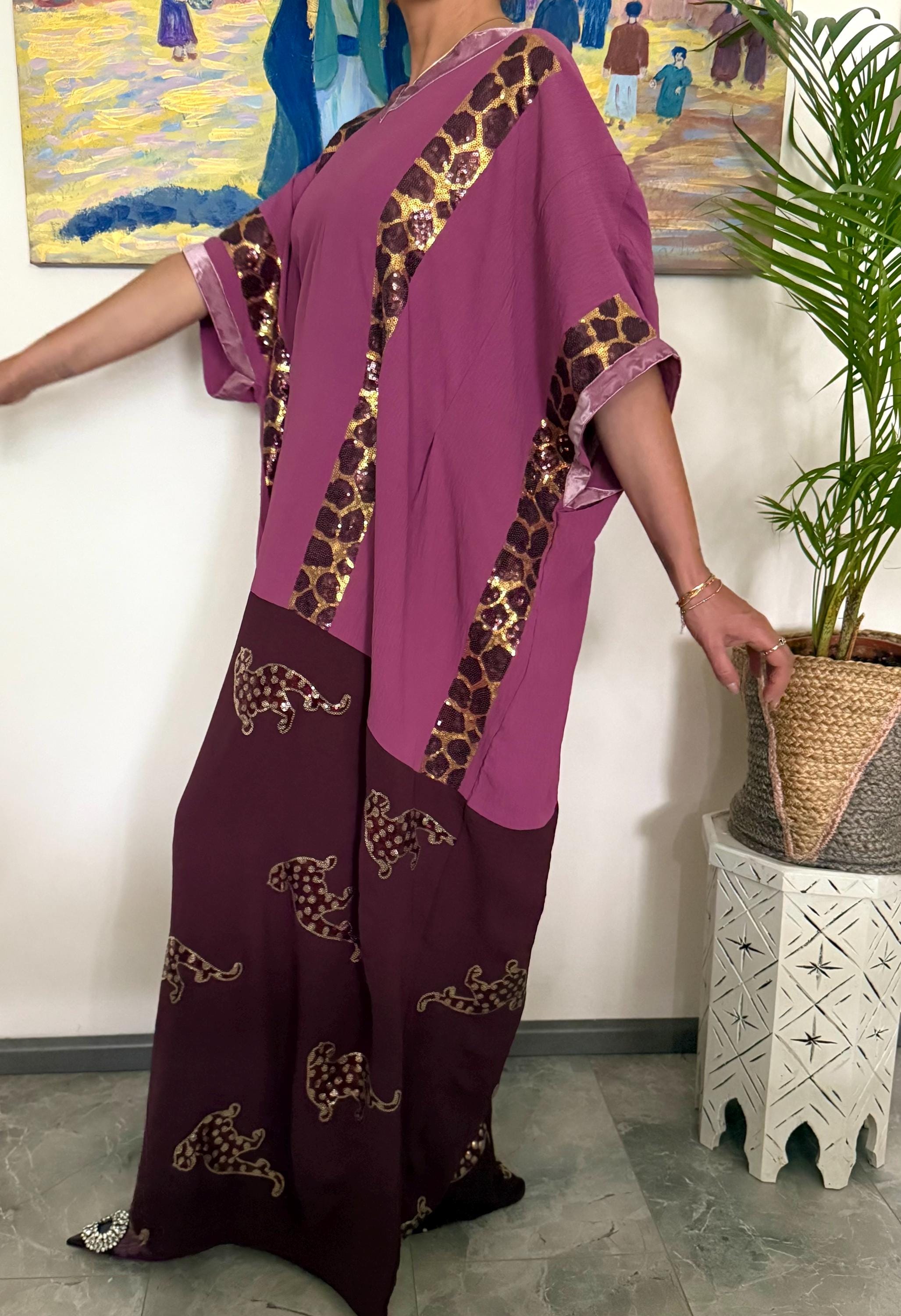 white christmas dresses Iraqi Hashimi Thobe Dress – Black & Gold Embroidery main image 1