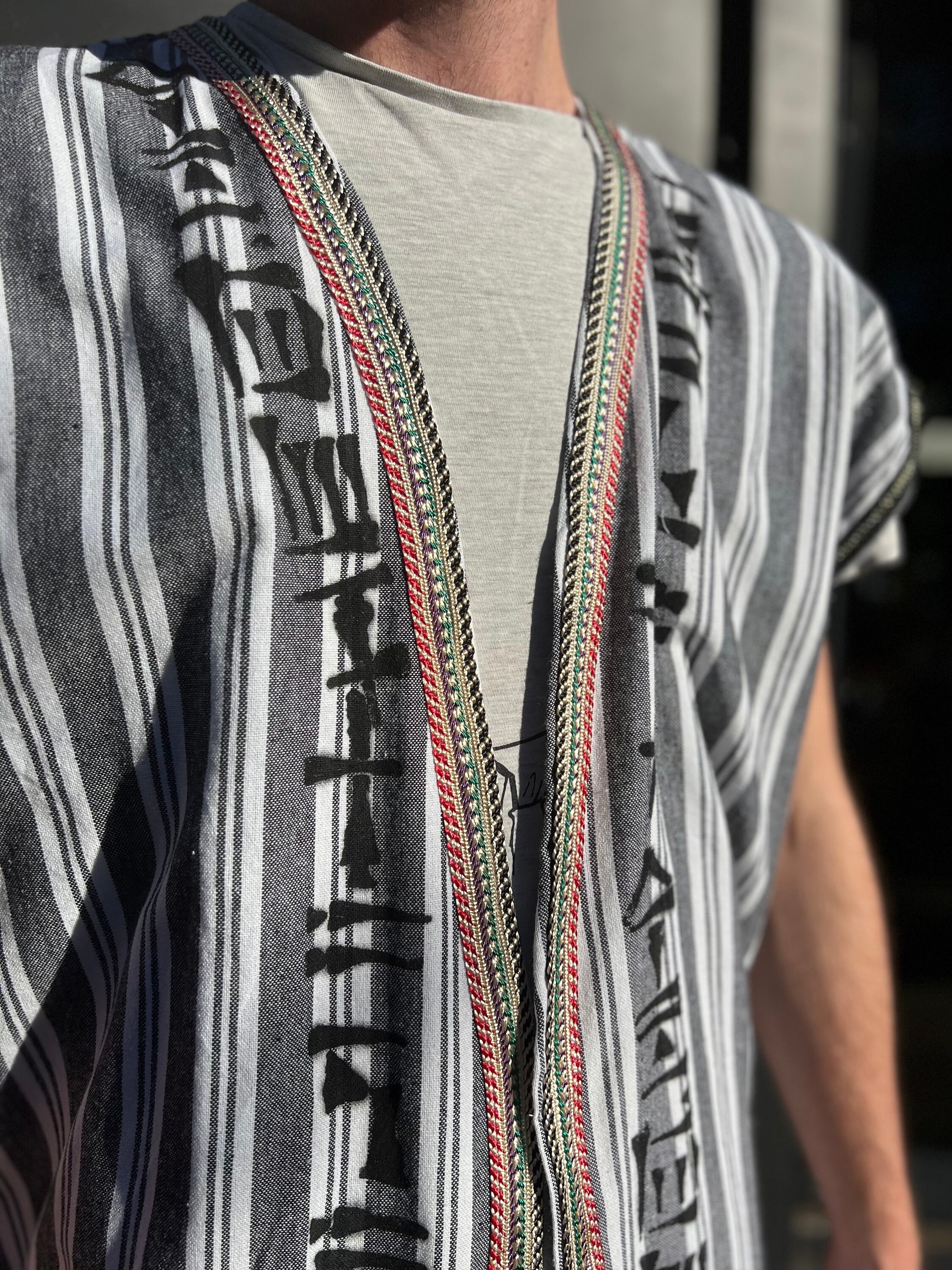 Sumerian Arabic Art Letters & Colorful Details, Unique Boho Unisex ...