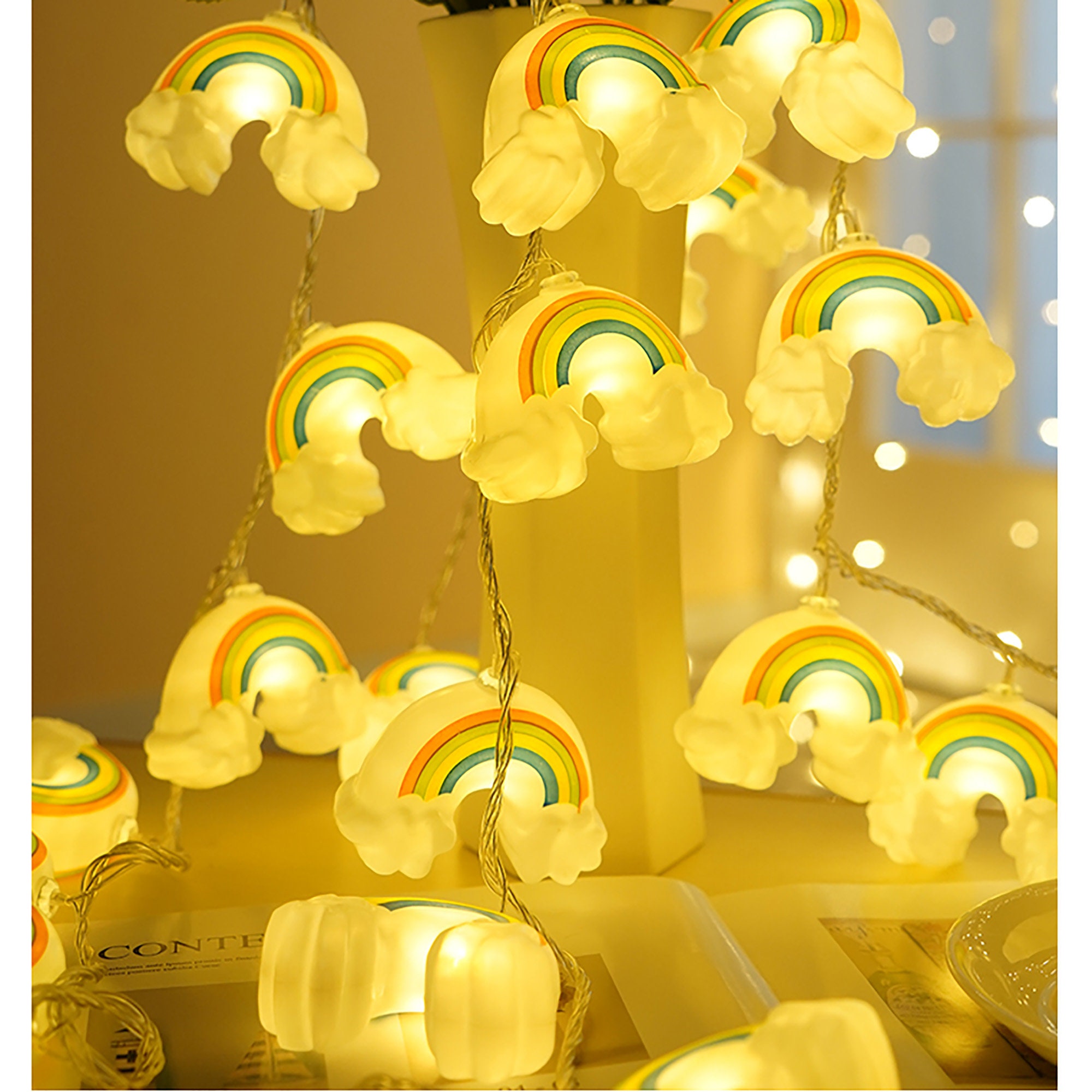 Rainbow Fairy Lights/Birthday Party String Lights/Bedroom Etsy