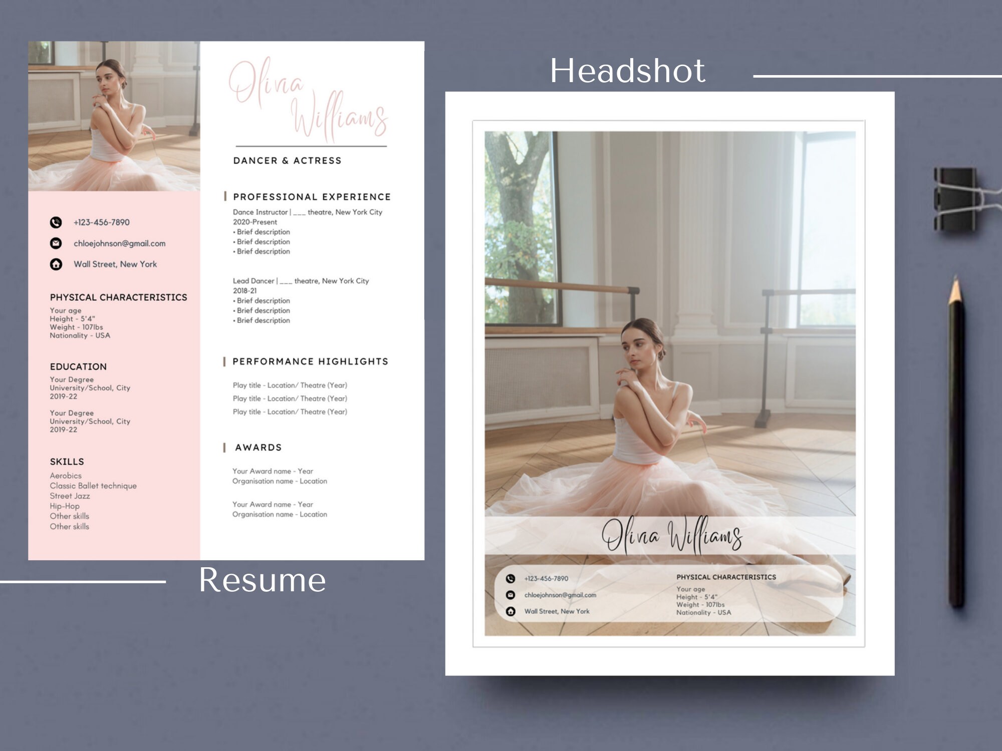 Ballet Resume Template Canva 2024 - Il Fullxfull.5587024082 Gqh4 