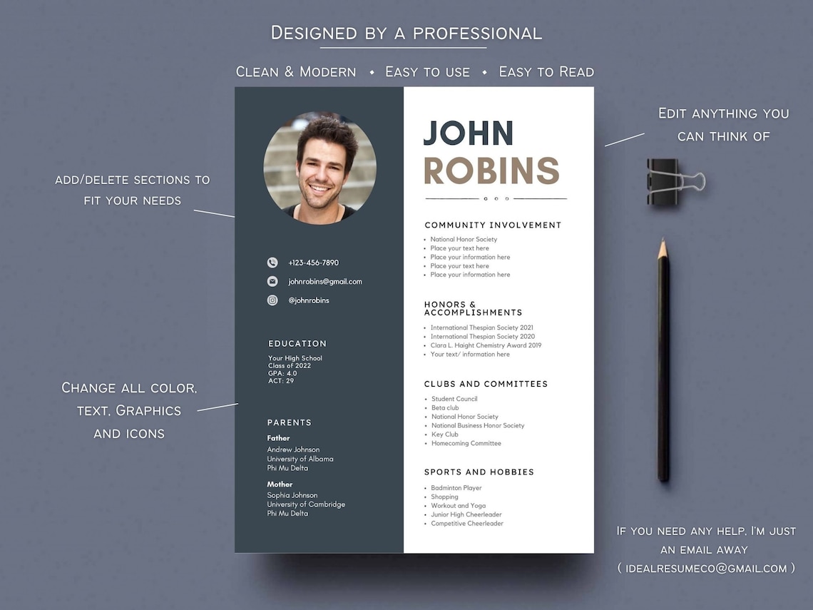 Fraternity Resume Template Canva - Il 1140xN.3998782516 Ku61