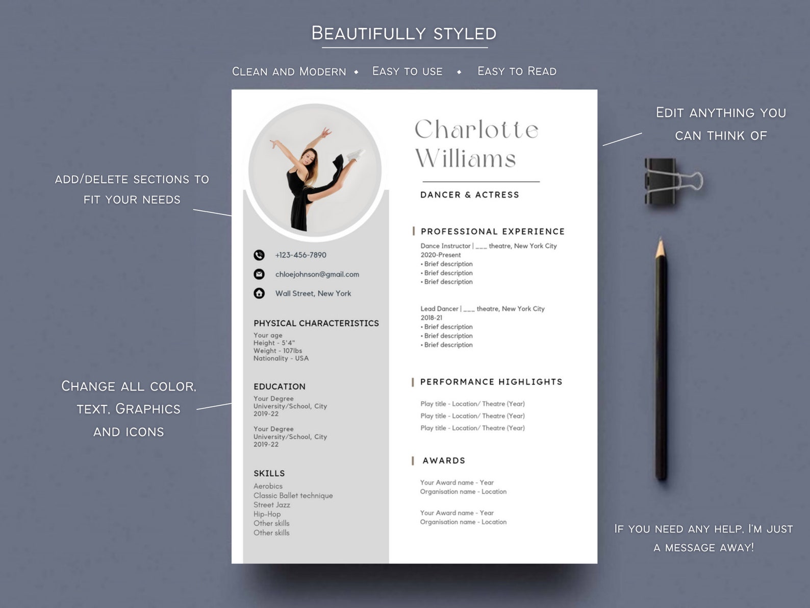 Ballet Resume Template Canva 2024 - Il 1588xN.5492680614 D9e2 