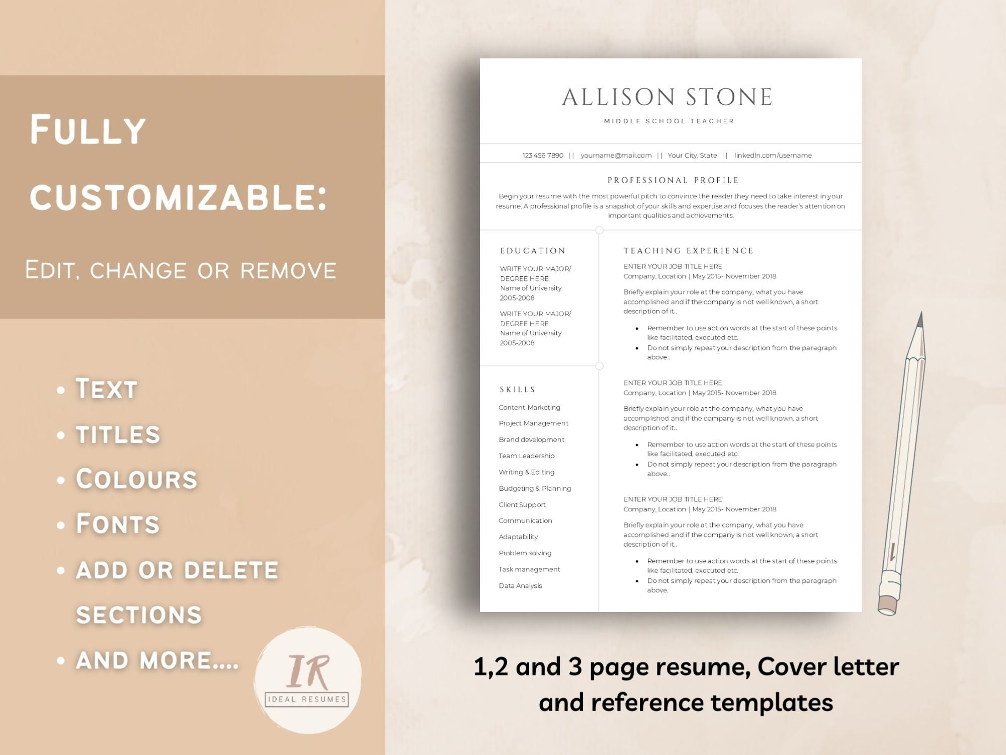 free teacher resume templates for google docs