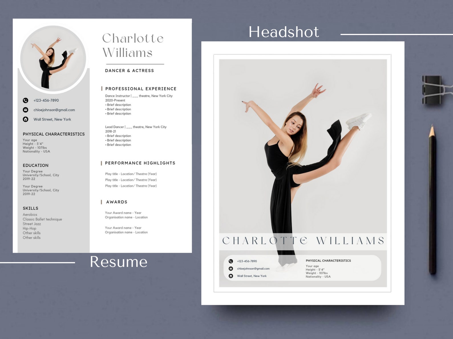 Ballet Resume Template Canva 2024 - Il 1588xN.5492680340 Jjf8 